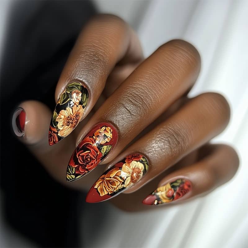 decorated nail art manicures